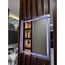 Ver imagem 3 de Espelho Retangular Grande Jateado com Led 60x80 4mm, Decoração, Banheiro, Maquiagem:led Branco Frio