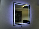 Ver imagem 4 de Espelho Retangular Grande Jateado com Led 60x80 4mm, Decoração, Banheiro, Maquiagem:led Branco Frio