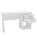 Ver imagem 2 de Mesa de Escritório Malta 120cm 2 Gavetas Branco Politorno Móveis