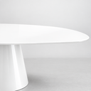 Ver imagem 2 de Mesa de Jantar Orgânica 180x100cm Laca Branco - Modelo Eclat