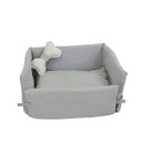 Ver imagem 1 de Caminha para Cachorro Pet e Gato em Linho - Meu Estofado Caminha para Cachorro Pet Gato Linho Cama