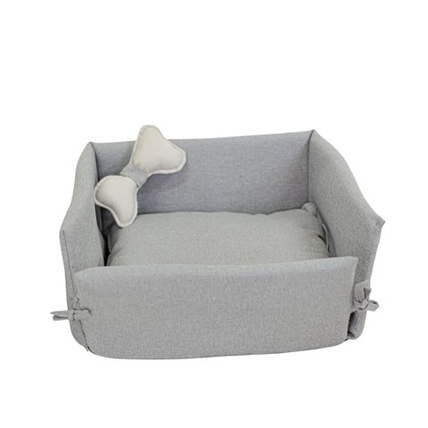 Caminha para Cachorro Pet e Gato em Linho - Meu Estofado Caminha para Cachorro Pet Gato Linho Cama
