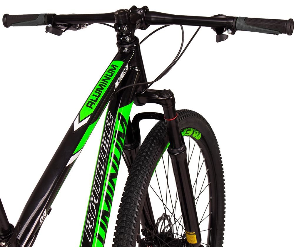 Bicicleta 29 Aluminum Raider 24 Marchas Index Freio a Disco - 17 - Verde - 4