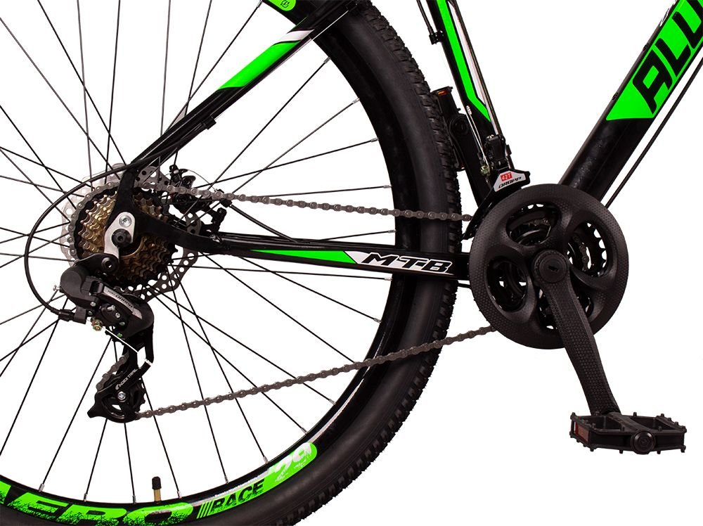 Bicicleta 29 Aluminum Raider 24 Marchas Index Freio a Disco - 17 - Verde - 6