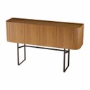 Ver imagem 5 de Buffet Aparador 4 Portas Design Moderno Pés em Aço Nature