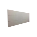 Ver imagem 1 de Cabeceira Estofada Queen 12 Blocos Não É Segredo Veludo Austin Cru 160x90