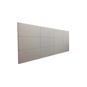 Cabeceira Estofada Queen 12 Blocos Não É Segredo Veludo Austin Cru 160x90