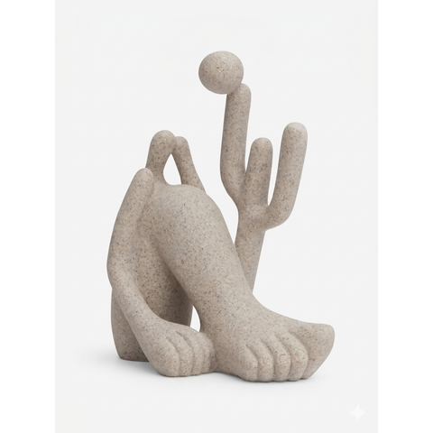 Decoração Escultura Abaporu em Poliresina Mart 21519