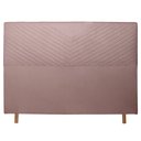 Ver imagem 2 de Cabeceira Cama Box Casal Viena 140 Cm Suede Rose - MV Estofados Shop