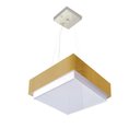 Ver imagem 1 de Lustre para Sala de Jantar Vivare Md-4402 Cúpula em Tecido 40x40cm Cor Palha Bivolt