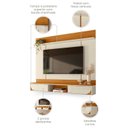 Ver imagem 5 de Painel Suspenso Frisado 182cm Aura 293 Madetec