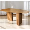 Ver imagem 4 de Mesa Isís Tampo Orgânico Freijó 6 Cadeiras Isís - Leifer