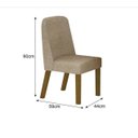 Ver imagem 5 de Mesa Isís Tampo Orgânico Freijó 6 Cadeiras Isís - Leifer