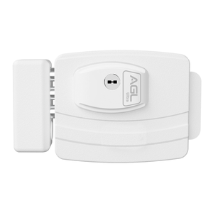 Fechadura ultra 42mm chave e-code branca AGL