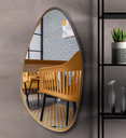 Ver imagem 1 de Espelho Decorativo Orgânico 02 com Moldura Lâmina de Madeira