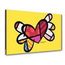 Ver imagem 1 de Quadro Decorativo Coração Romero Britto
