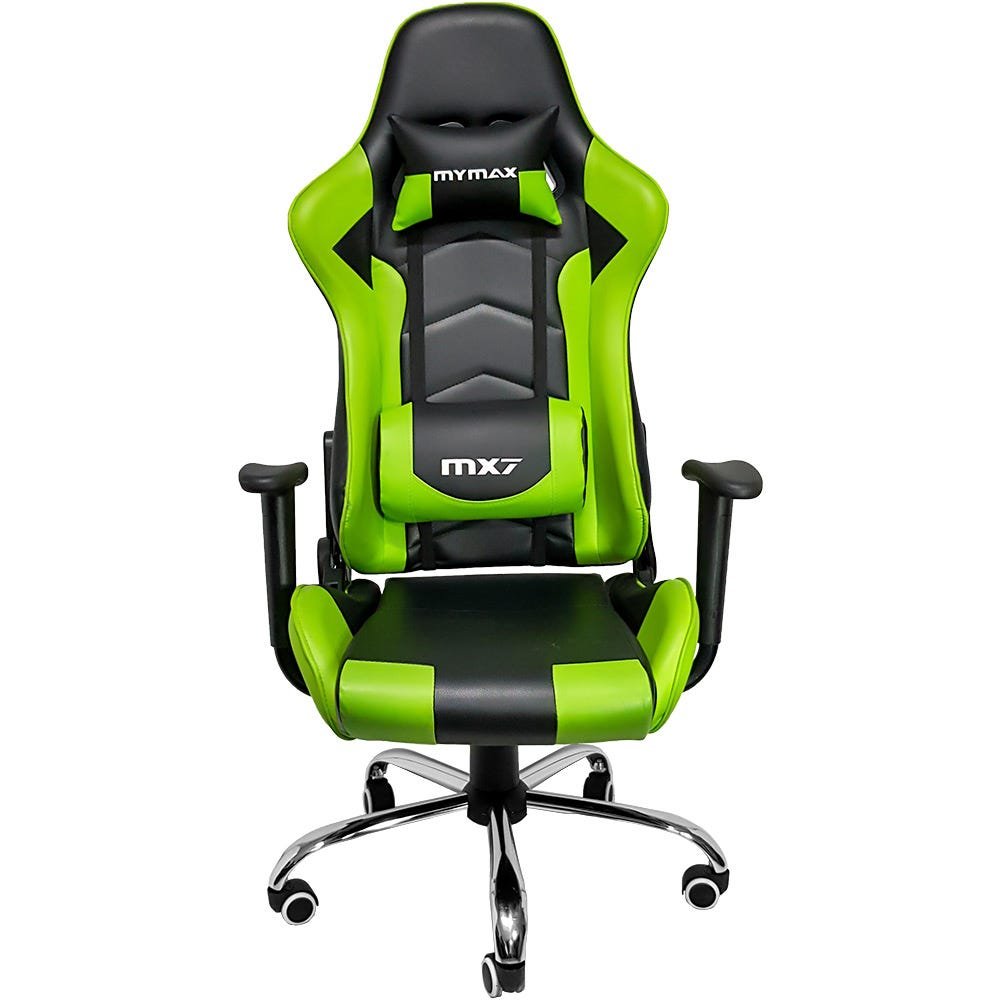 Cadeira Gamer Mymax Mx7 Giratória Preta/verde - 2