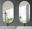 Ver imagem 6 de Espelho Decorativo Lapidado Oval 50x80cm