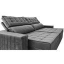 Ver imagem 4 de Sofá Retrátil e Reclinável 3,15m Cama inBox Big Star com SoftGel D40 Velupluma Cinza