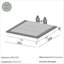 Ver imagem 3 de Cama de Casal King 201cm X 28cm em Mdf