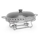 Ver imagem 2 de Rechaud em Vidro Clássico Oval com Tampa Inox Gourmet Mix