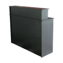 Ver imagem 7 de Balcão Caixa de 1,215m para Atendimento Recepção Consultório Escritório Lojas Cor Preto