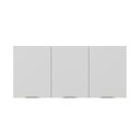Ver imagem 3 de Armário Aéreo Suspenso para Cozinha Multiuso 3 Portas 120cm A00120007 Cor Carvalho/Branco - Ozini