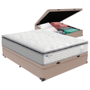 Ver imagem 1 de Cama Box Baú Casal e Colchão Molas Amsterdã Probel