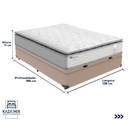 Ver imagem 3 de Cama Box Baú Casal e Colchão Molas Amsterdã Probel