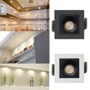 Ver imagem 6 de Mini Spot Embutir Quadrado Led P/ Móveis Nicho Bivolt 3w Branco