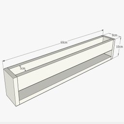 Prateleira para Livros Infantil Montessoriano 60cm - 3 Peças - 2