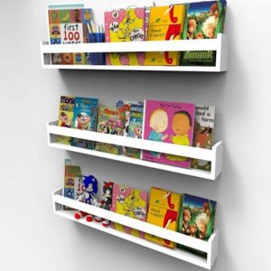 Prateleira para Livros Infantil Montessoriano 60cm - 3 Peças