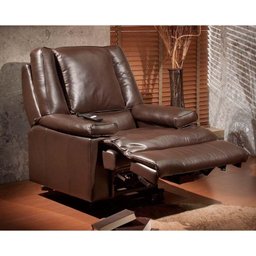 Poltrona Reclinável p/ Sala MH 3678 Motorizada c/ Lift Courano Marrom - Herval - 1