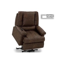 Poltrona Reclinável p/ Sala MH 3678 Motorizada c/ Lift Courano Marrom - Herval - 11