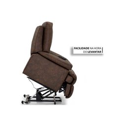 Poltrona Reclinável p/ Sala MH 3678 Motorizada c/ Lift Courano Marrom - Herval - 10