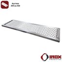 Ver imagem 1 de Grelha Inox com Tela Moeda - Modelo 03 - Inox 430 - 100x25x2,5 Cm