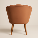 Ver imagem 2 de Cadeira Poltrona Pétala Sala Estar Penteadeira e Salão:terracota