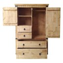 Ver imagem 3 de Cômoda Barroco Madeira 2 Portas 4 Gavetas