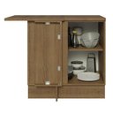 Ver imagem 4 de Balcão Armário de Cozinha de Canto 1 Porta Rustic/Branco Glamy Madesa