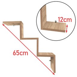 Prateleira Nicho para Quarto Sala P/ Livro Decoração Scala - Jade - 6