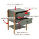 Ver imagem 2 de Mesa de Cabeceira Magali