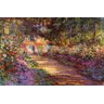 Quadro Tecido Obra O Caminho do Jardim de Monet em Giverny - 3