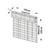 Persiana Bambu Romana Block Natural 120 (L) X 220 (A) cm Cortina Madeira C/ Bandô 1,20 x 2,20 - 6