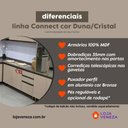 Ver imagem 2 de Cozinha Modulada 271,5cm 5 Peças com Torre Quente para 2 Fornos 10 Portas 2 Gavetas Connect Henn - D