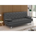 Ver imagem 2 de Sofá Cama Tom 2 Lugares 193cm Linho Cinza - Sallar Home