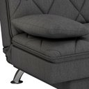 Ver imagem 5 de Sofá Cama Tom 2 Lugares 193cm Linho Cinza - Sallar Home