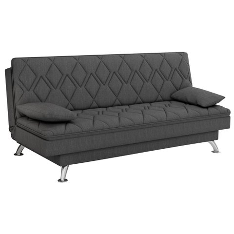 Sofá Cama Tom 2 Lugares 193cm Linho Cinza - Sallar Home
