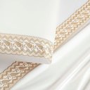 Ver imagem 3 de Jogo de Lençol Casal King 4 Peças Percal 400 Fios 100% Algodão Fio Egípico Acetinado - Off White