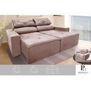 Ver imagem 3 de Sofá 2 Lugares Retrátil 1,50m com Molas – Estofado Slim e Confortável