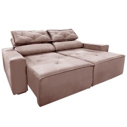 Sofá 2 Lugares Retrátil 1,50m com Molas – Estofado Slim e Confortável - 1